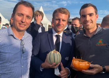 Emmanuel Macron déguste le Melon de Cavaillon