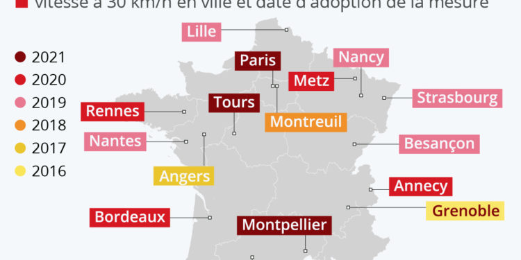 Ces villes qui ont adopté la limitation à 30 km/h