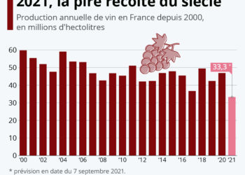 Vins : la récolte 2021 s’annonce comme la pire du siècle