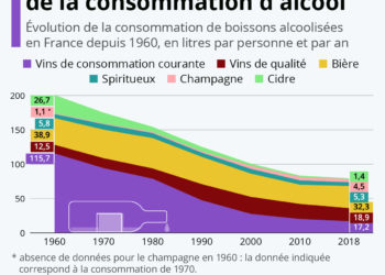 Le spectaculaire déclin de la consommation d’alcool
