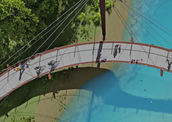 Sorgues : la première pierre de la passerelle himalayenne est posée