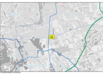 Inondations : la RD87 coupée entre Bédarrides et Monteux