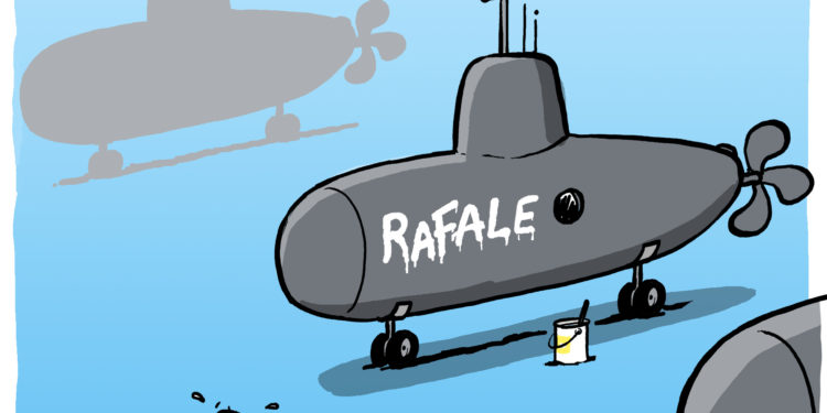 L’affaire des 6 sous-marins vu par Wingz pour l’Echo du Mardi