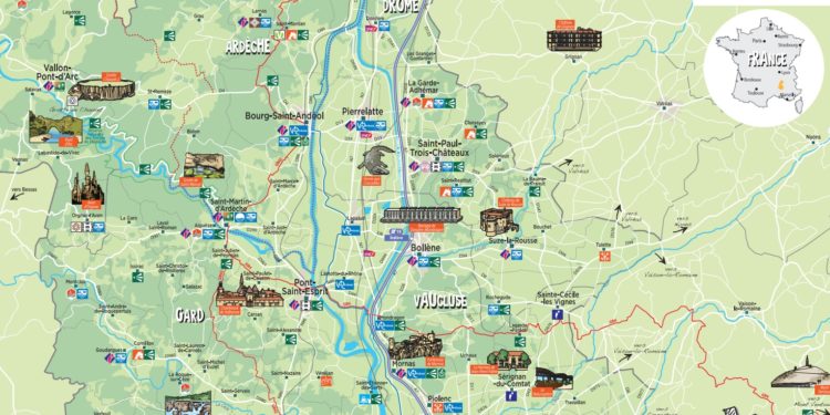 Tourisme : une carte interdépartementale pour (re)découvrir la Vallée du Rhône