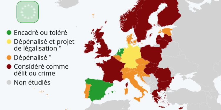 Cannabis : l’Europe divisée