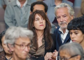 Yvan Attal et Charlotte Gainsbourg au Capitole studios ce vendredi 5 novembre