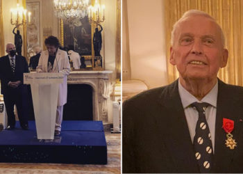Raymond Duffaut reçoit les insignes d’officier de la Légion d’honneur