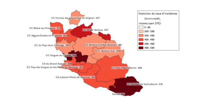 Covid : le taux d’incidence remonte en flèche en Vaucluse
