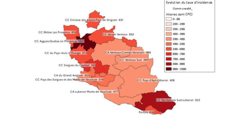Vaucluse : le Covid affiche son plus fort taux d’incidence en 2021