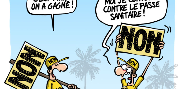 Référendum en Nouvelle-Calédonie vu par Wingz pour l’Echo du Mardi