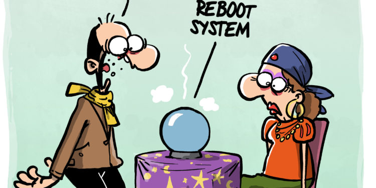 Bonne Année 2022 vu par Wingz pour l’Echo du Mardi