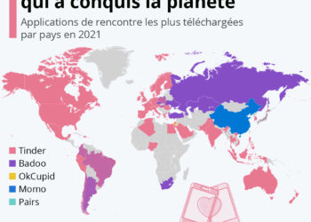 Les applis de rencontre les plus téléchargées à travers le monde