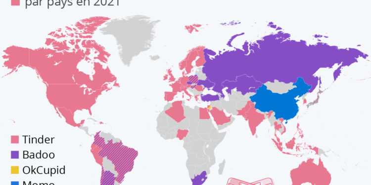Les applis de rencontre les plus téléchargées à travers le monde
