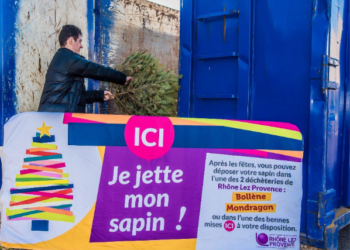 Rhône-Lez-Provence : 4,24 tonnes de sapins recyclés !