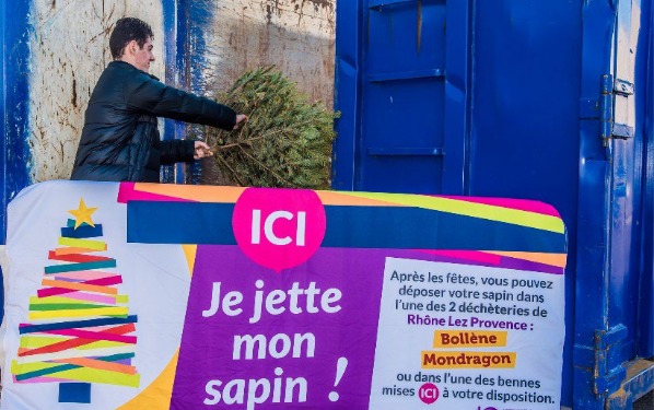 Rhône-Lez-Provence : 4,24 tonnes de sapins recyclés !