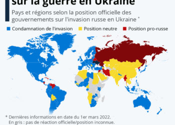 Guerre en Ukraine : les positions internationales à l’égard de la Russie