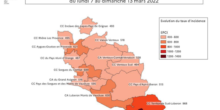 Covid-19 : léger rebond en Vaucluse