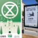 Action d’Extinction rébellion contre des  panneaux publicitaires à Avignon