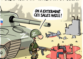 Massacres de civils en Ukraine vu par Wingz pour l’Echo du Mardi
