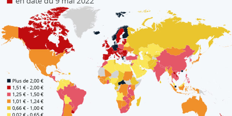 Combien coûte l’essence dans le monde ?
