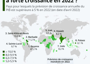 Les économies qui enregistreront la plus forte croissance en 2022