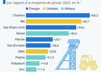 Les matières premières dont le prix a le plus augmenté