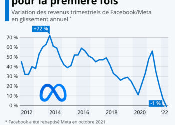 Les revenus de Meta déclinent pour la première fois