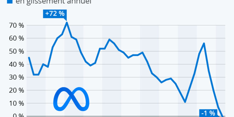 Les revenus de Meta déclinent pour la première fois