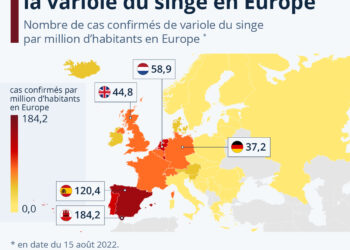 Variole du singe : les pays les plus touchés en Europe
