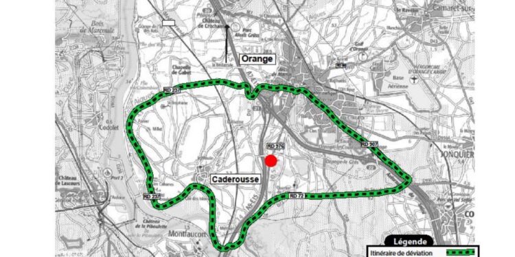 Orange : la circulation modifiée sur la RD976 à partir du lundi 5 septembre