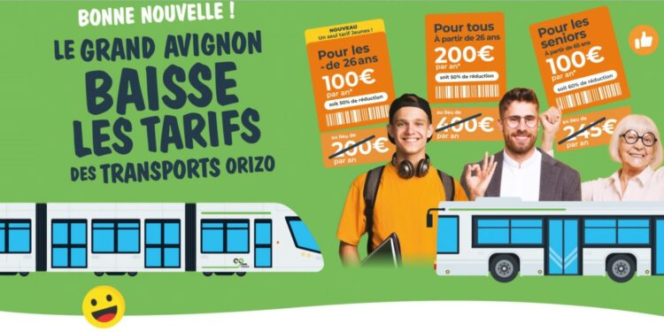 Orizo, le Grand Avignon baisse les tarifs des transports Orizo