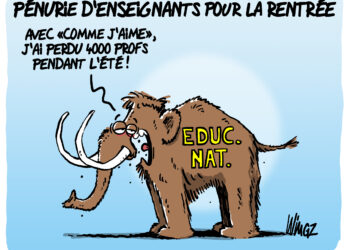 La pénurie d&rsquo;enseignants vu par Wingz pour l’Echo du Mardi