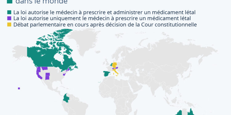Où le « droit de mourir » est-il légal ?
