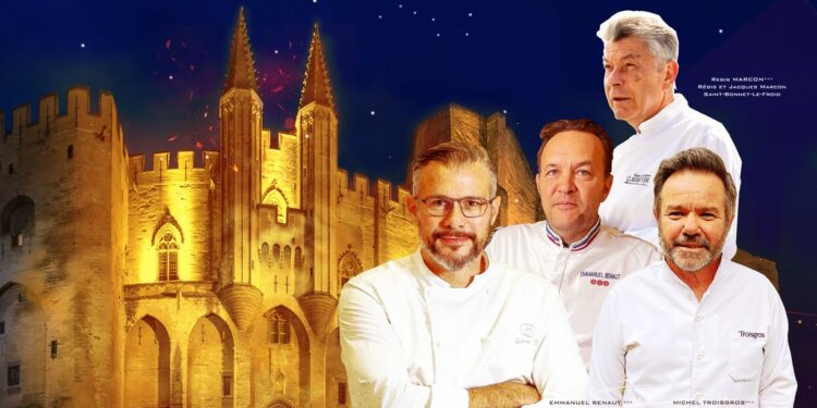 Venez rencontrer 10 chefs étoilés à l’occasion d’un repas d’exception au Palais des Papes