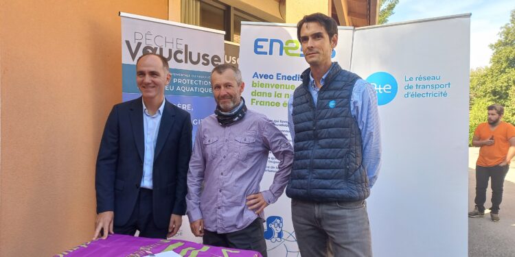Enedis, RTE et la fédération de pêche du Vaucluse renouvellent leur partenariat