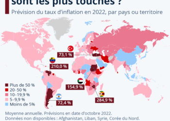 Inflation : quels pays sont les plus touchés en 2022 ?