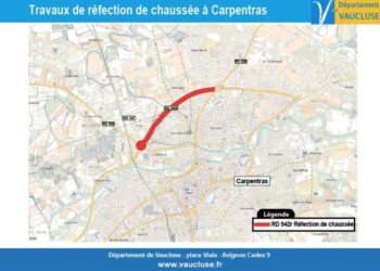Carpentras : perturbations sur la RD942r pendant trois semaines