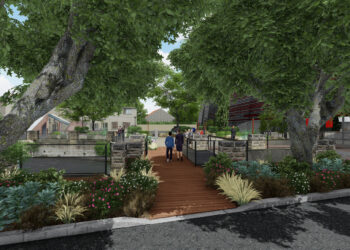 Sorgues, un écrin de verdure pour la salle des fêtes