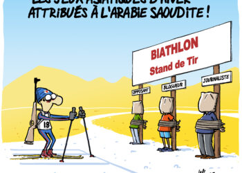 Les jeux d&rsquo;Hiver en Arabie Saoudite vu par Wingz pour l’Echo du Mardi