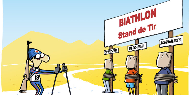 Les jeux d’Hiver en Arabie Saoudite vu par Wingz pour l’Echo du Mardi