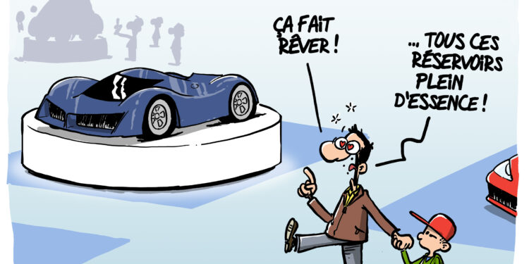 Mondial de l’automobile à Paris vu par Wingz pour l’Echo du Mardi