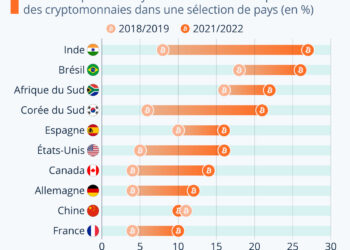 Où y a-t-il eu le plus d’engouement pour les cryptomonnaies ?