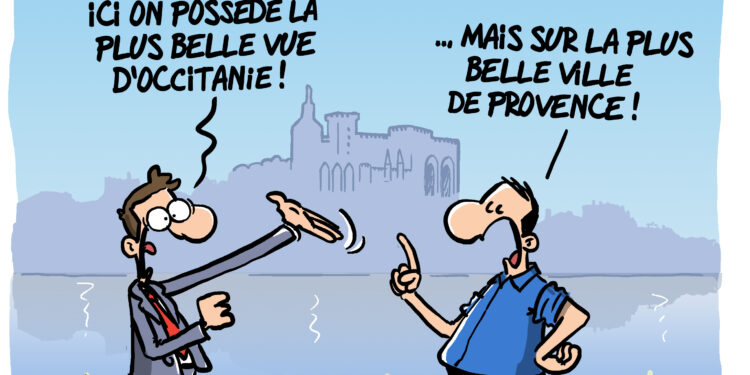 Villeneuve lez Avignon, belle ville d’Occitanie, vue par Wingz pour l’Echo du Mardi