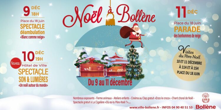 Bollène : l’esprit de Noël s’invite dans la ville dès ce jeudi