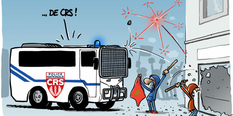 Le Maroc qualifié pour les quarts vu par Wingz pour l’Echo du Mardi