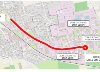 Des travaux sur la route entre l’Isle-sur-la-Sorgue et Le Thor pendant 8 à 10 mois
