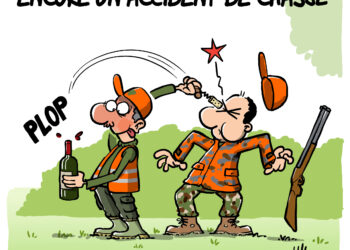 Un accident de chasse vu par Wingz pour l’Echo du Mardi