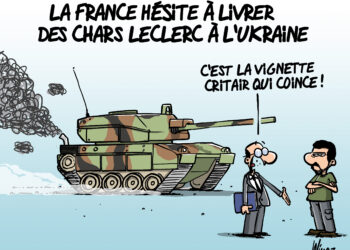 Le char Leclerc en Ukraine vu par Wingz pour l’Echo du Mardi