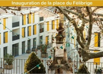 Châteauneuf-de-Gadagne, inauguration de la place du Félibrige samedi 1er avril