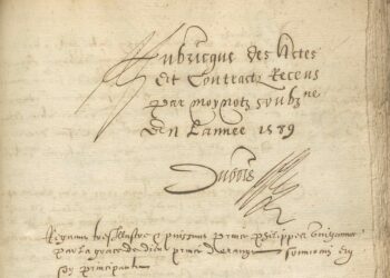 Archives départementales, Au cœur d’une étude notariale orangeoise du 17e siècle